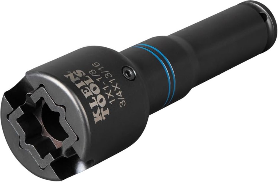 KLEIN TOOLS NRHD4 Impact Socket Set, 4-in-1 SAE Socket Wrench, 4 Point Sock