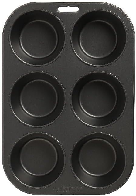 3 x WILTSHIRE Easybake Texas Muffin Pan 6 Cup – Non-Stick Baking Pan.