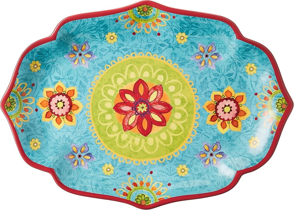 CERTIFIED INTERNATIONAL Tunisian Sunset Oval Platter, 16" x 12", Multicolor