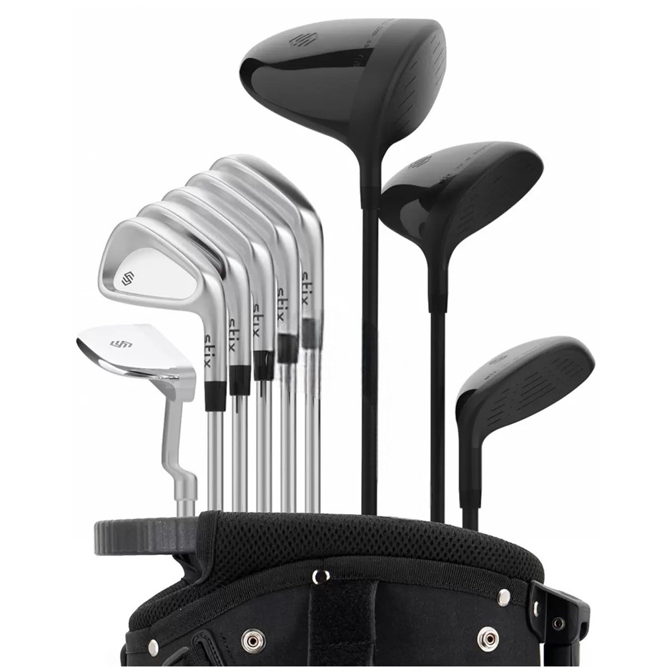 STIX 9 Piece Right Hand Golf Club Set with 4 Headcovers NB: no box