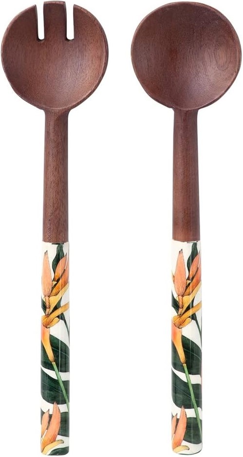 Maxwell & Williams The Blck Pen Night Garden Salad Servers Enamel Finish 31