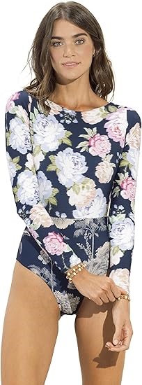 MAAJI Women's Swimwear Long Sleeve One Piece, Blue, XXL. RRP: $224. Buyers