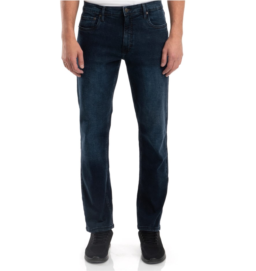 URBAN STAR Men's Jeans, Size 32x32, 98% Cotton, Dark Wash.