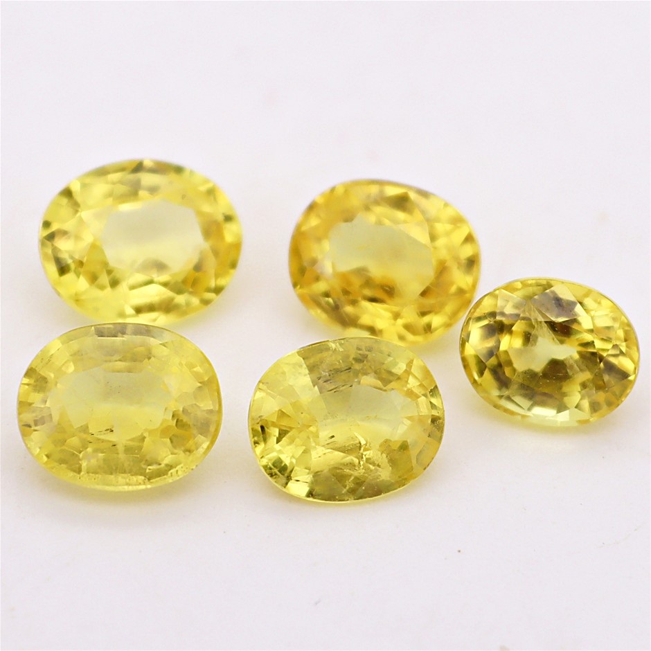 4.41 Carats Yellow Sapphire Parcel