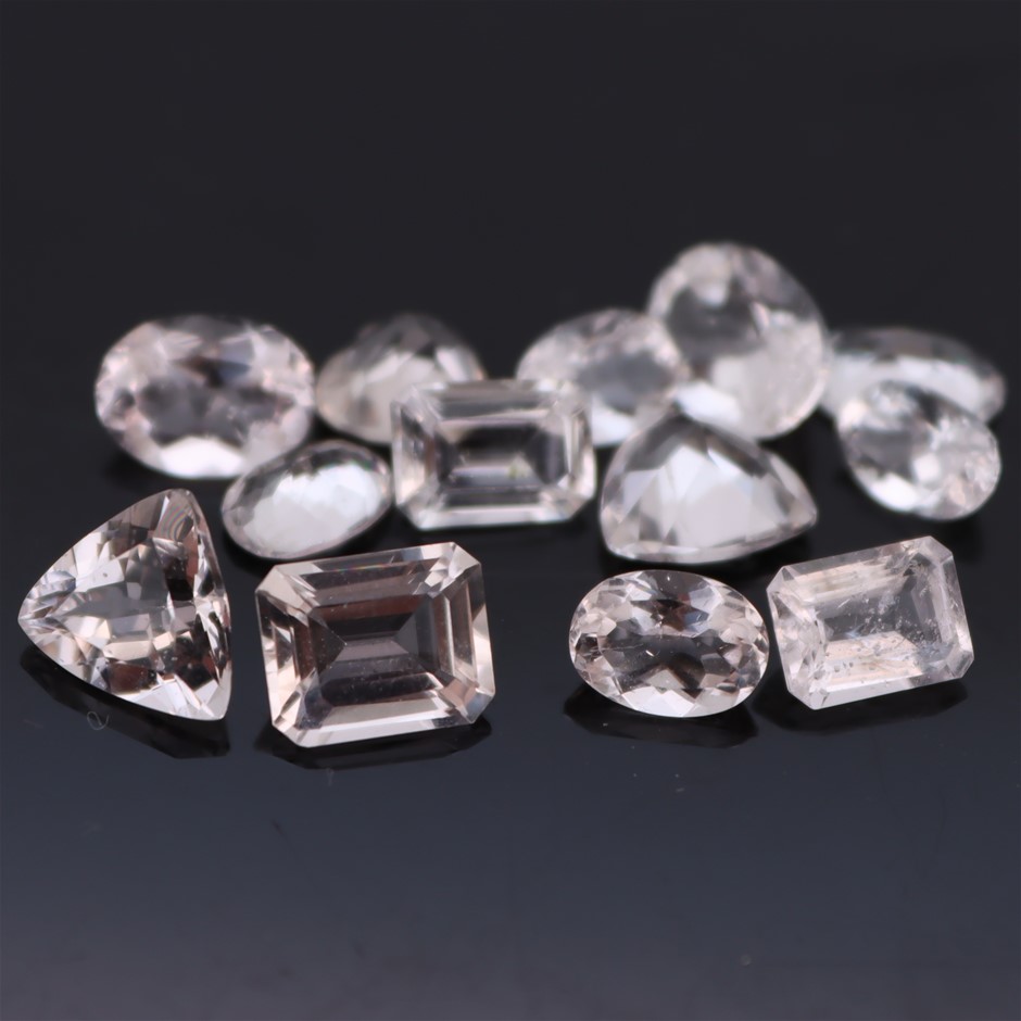 8.08 Carats Light Pink Morganite Parcel