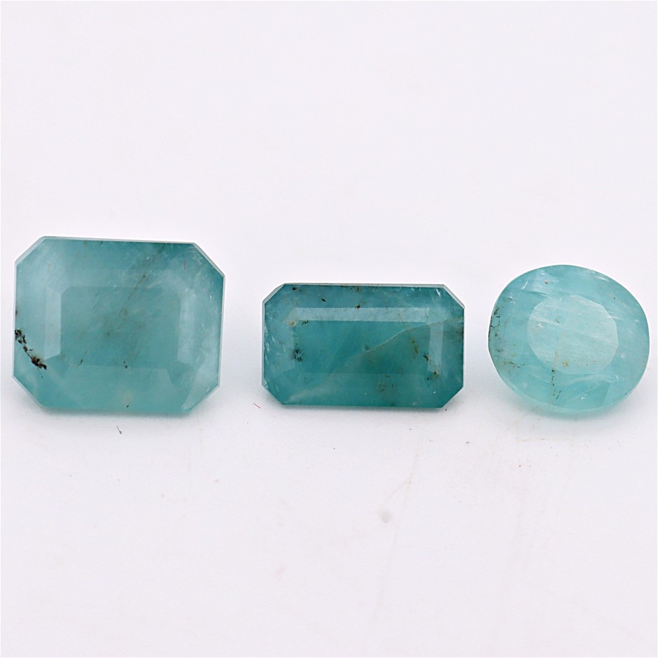 7.65 Carats Green Blue Grandidierite Parcel