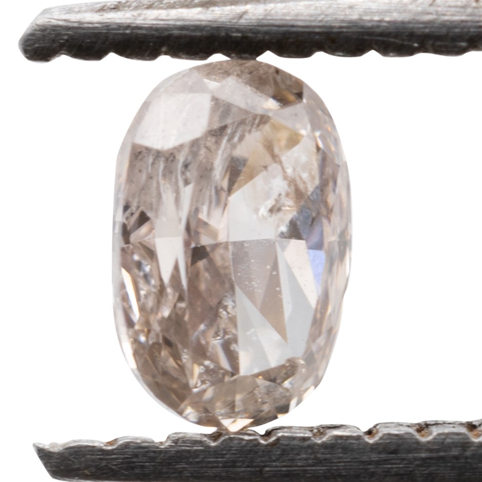 0.22ct Natural Untreated Champagne Pink Diamond