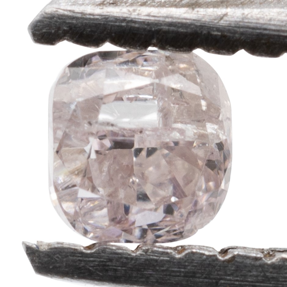 0.13ct Natural Untreated Champagne Pink Diamond