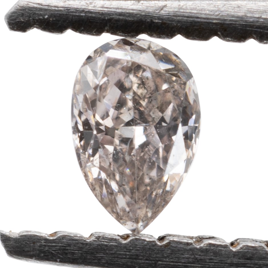 0.08ct Natural Untreated Champagne Pink Diamond