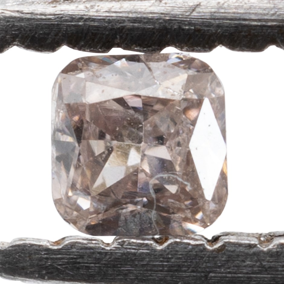 0.05ct Natural Untreated Champagne Pink Diamond
