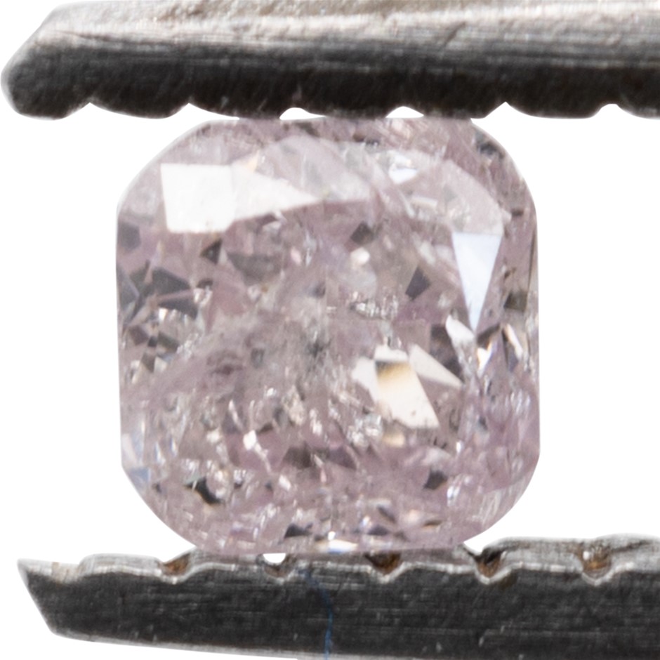 0.09ct Natural Untreated Pink Diamond