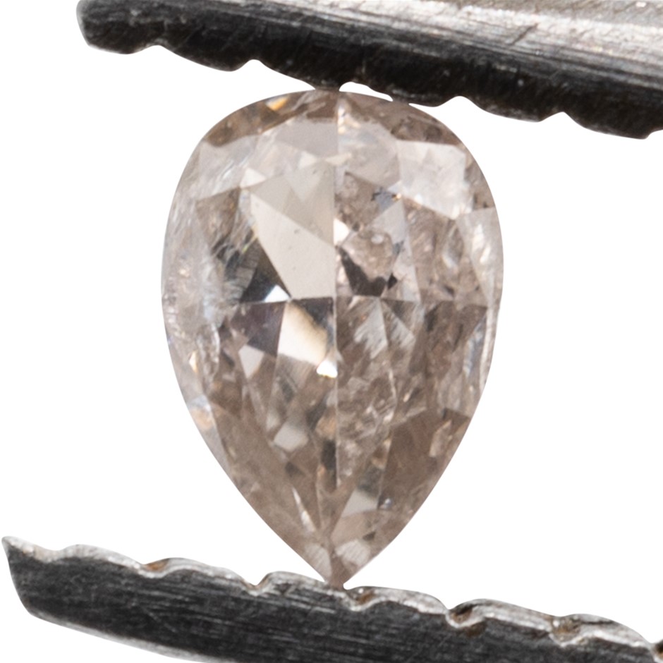0.05ct Natural Untreated Champagne Pink Diamond