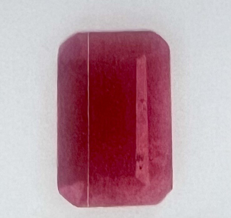 4.81 carat natural ruby certified