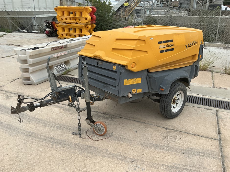 <p>Atlas copco Xas-185 Trailer Mounted Compressor</p>