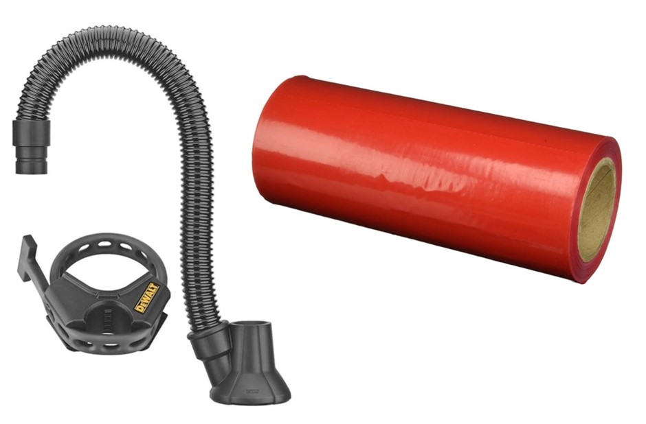 BUNDLE of 2 items: IRWIN Red Danger Flags (12" × 12") + DEWALT DWH052K-XJ H