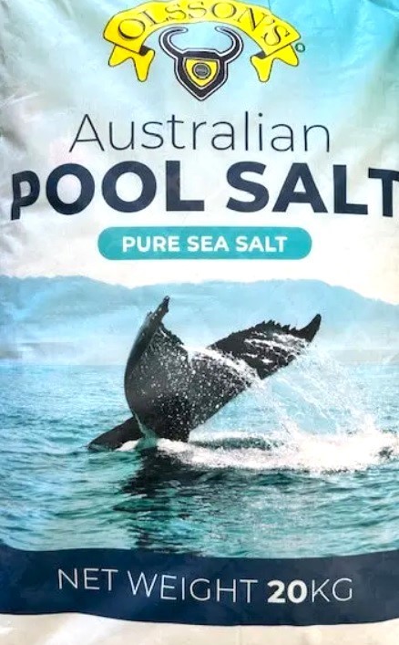 OLSSON'S Australian Pool Salt, Pure Seat Salt, 20kg.