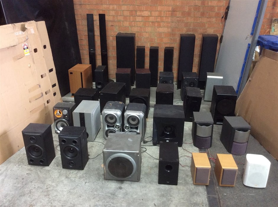 Mixed Assorted Home Audio Speakers & Subwoofers