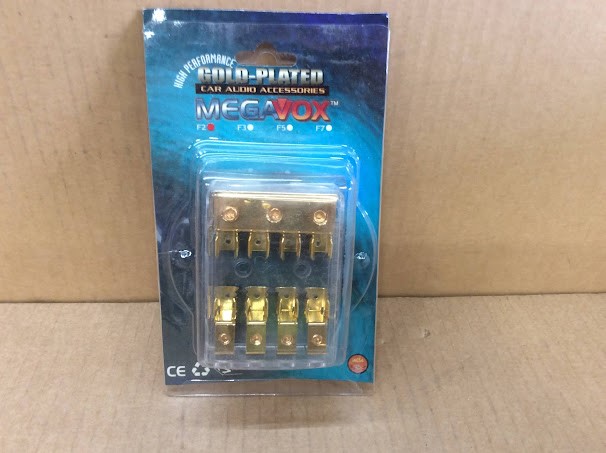 Megavox Gold-plated Car Audio Accessory New