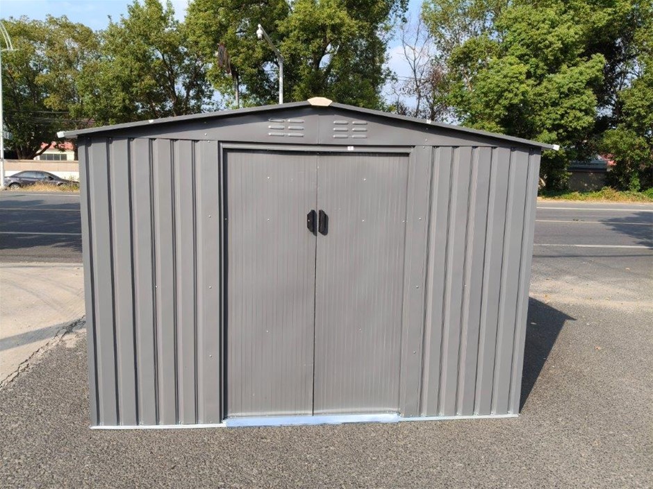 Unused 2025 Landhonor 6ft x 8ft Galvanized Apex Roof Metal Shed LHR-MS0608