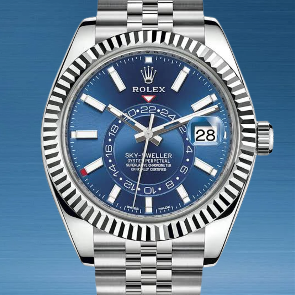 Rolex Sky-Dweller 42mm Jubilee 18K White Gold Rolesor 326934 BxP COA