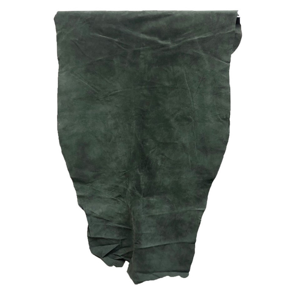 7sqft Top Grade Green Colour Split Suede Pig Hide