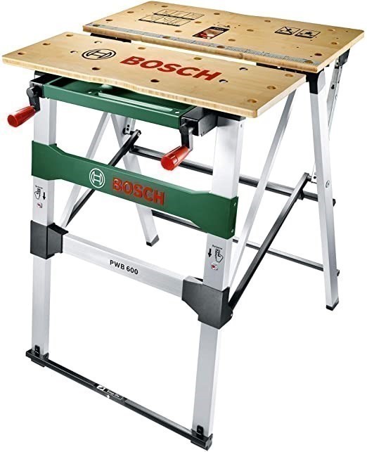 BOSCH Mobile Work Bench, Clamping Jaws Included in Box, PWB 600.