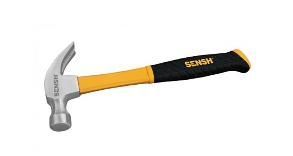 2 x SENSH 500g Claw Hammer With Fiberglass Handle.