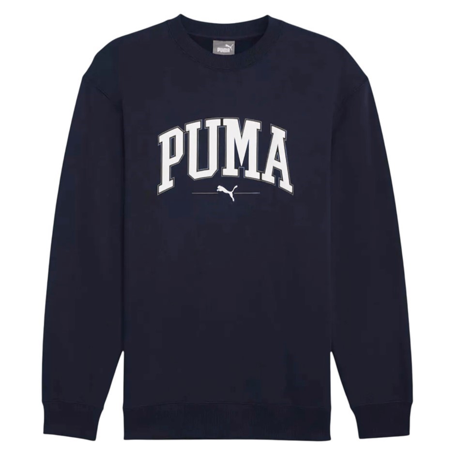 PUMA Men's Squad Fleece Crew, Size XL, 66% Cotton, New Navy (16), 199181.
