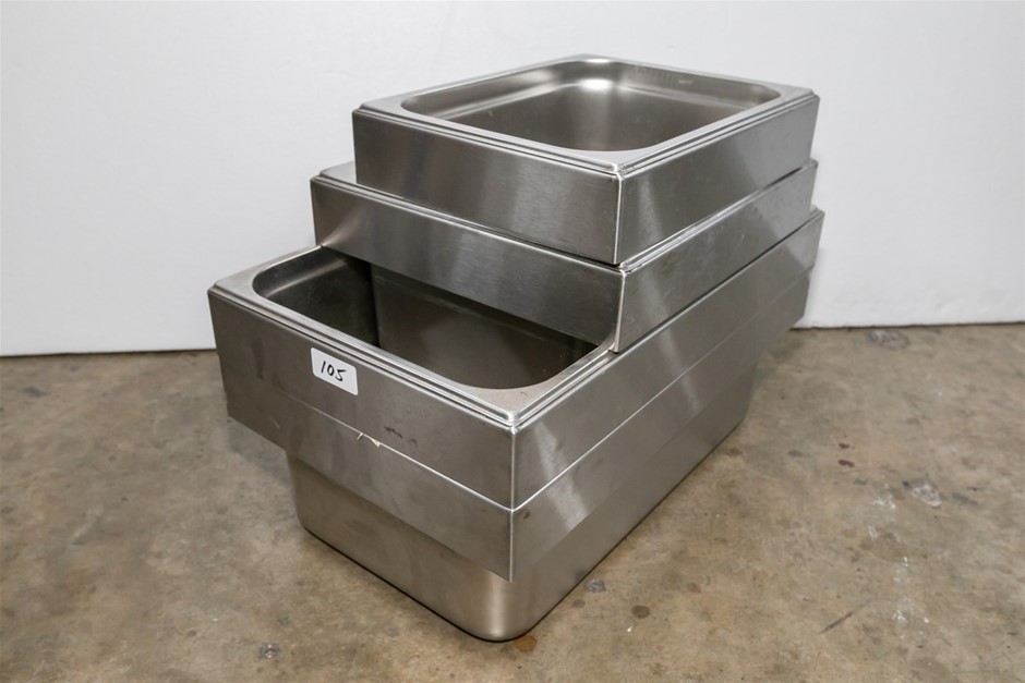 Assorted Stainless Steel Baths