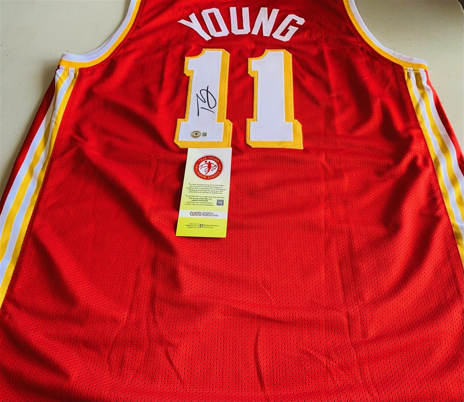 Trae Young Signed Jersey - Atlanta Hawks