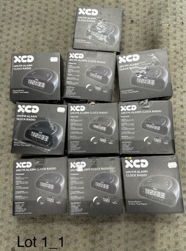 End of Lease Sale: AM/FM Alarm Clock Radio - Approx 10 pieces