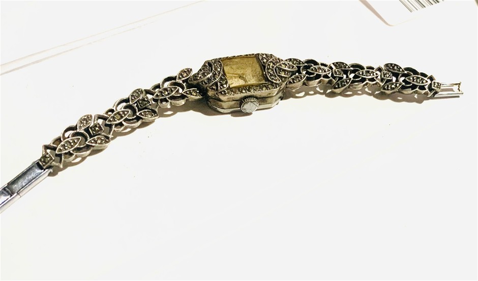 Vintage Marcasite Swiss made watch
