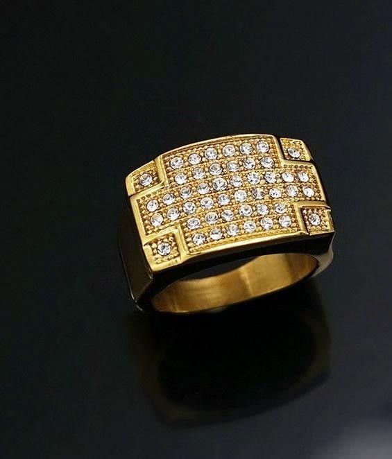 Italy 925 Silver Hip Hop Men's Ring (Stamps)-11 US