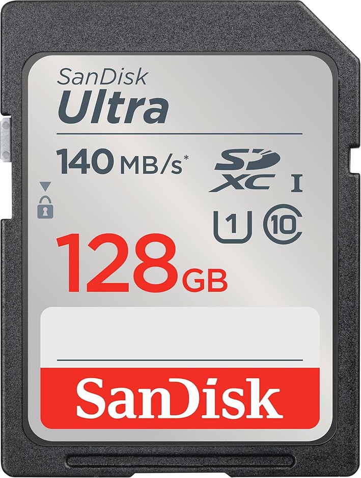 SANDISK Ultra® SDXC™ UHS-I Card, 128GB. Buyers Note - Discount Freight Rat