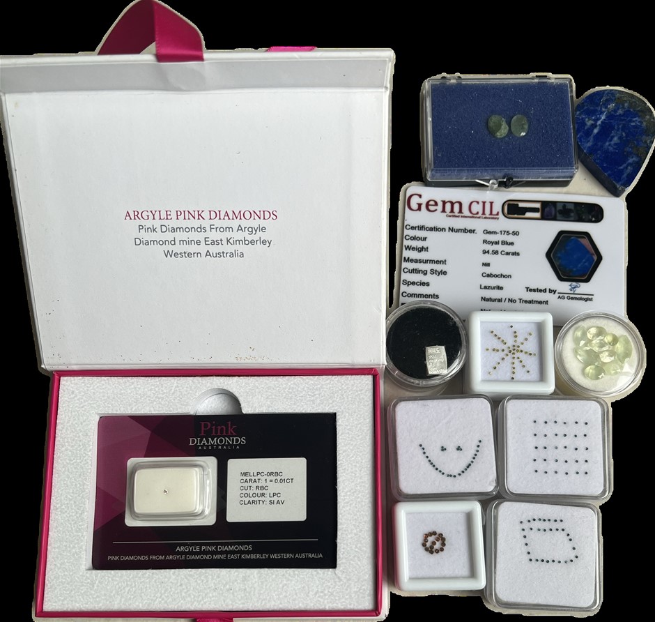 Bulk Lots West Australian Diamond/various diamond/silver bar gemstone