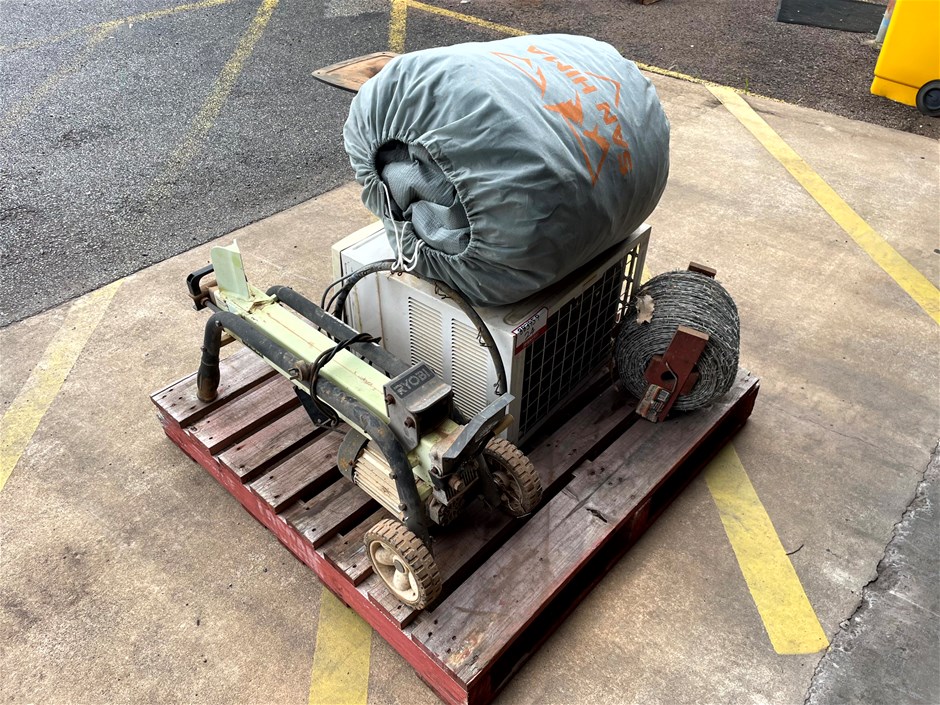 Ryobi Log Splitter, Caravan cover and Air conditioner