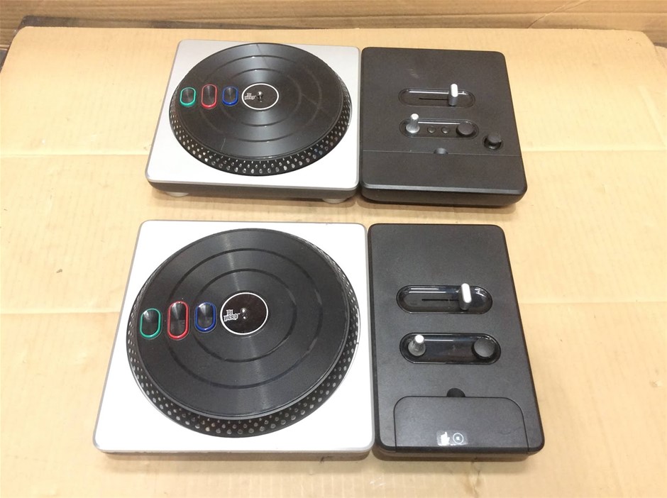 Activision DJ Hero Wireless Controllers Nintendo Wii & Xbox 360 (Lot of 2)