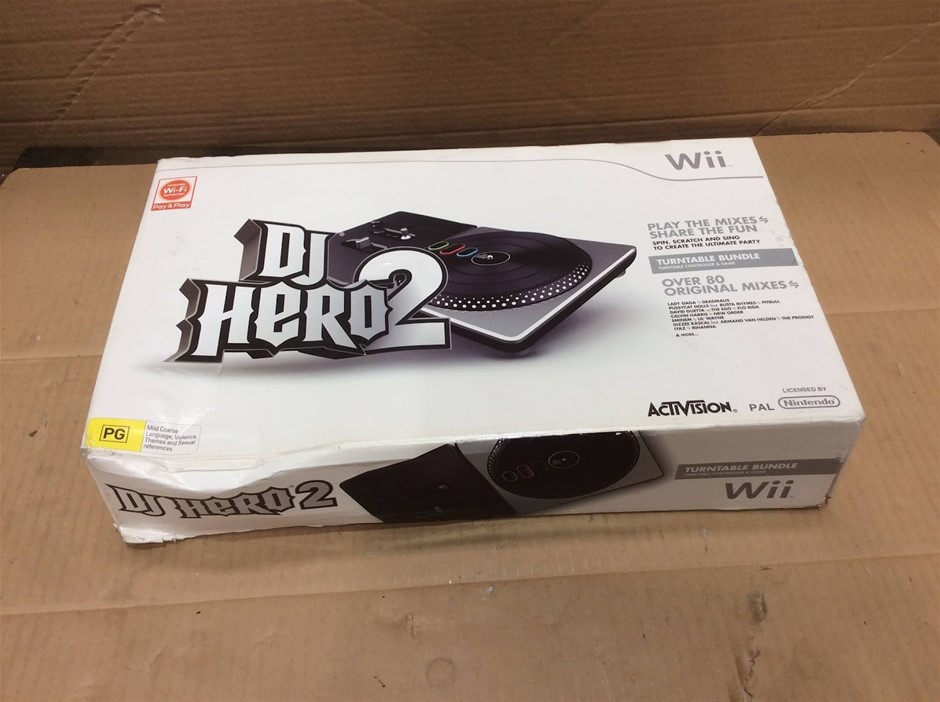 Activision DJ Hero 2 Turntable Controller Bundle for Nintendo Wii