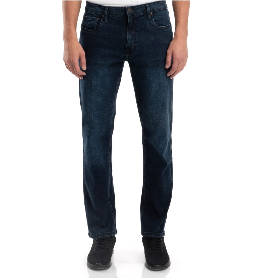 URBAN STAR Men's Jeans, Size 32x32, 98% Cotton, Dark Wash.