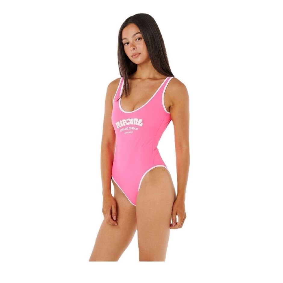 RIP CURL Women's Surf Puff One Piece, Size 2XS, Pink. RRP: $89.99. Buyers
