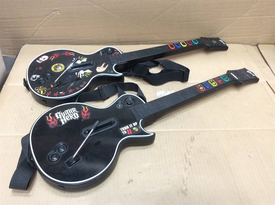 Activision Guitar Hero Gibson Wireless Guitar Controllers Bundle (Lot of 2)
