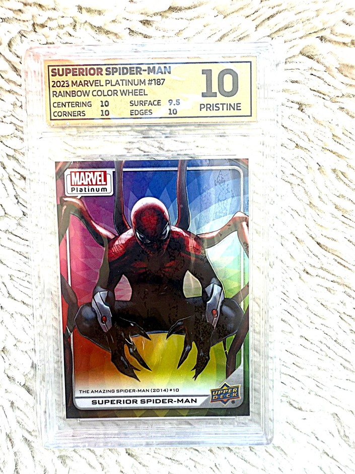 OCE 10 Pristine Superior SpiderMan #187 Marvel Platinum Rainbow Color Wheel