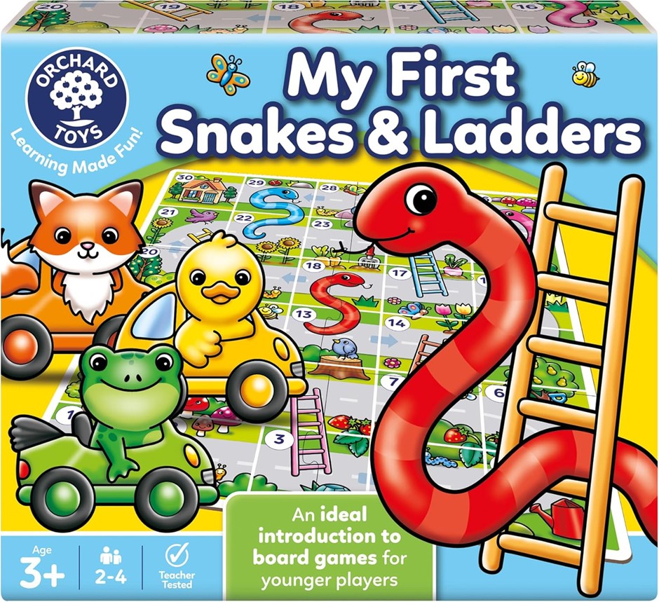 ORCHARD TOYS My First Snakes & Ladders | Fun Beginner Board Game for Childr