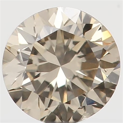 0.70 Carat light brown round diamond Val: $3503
