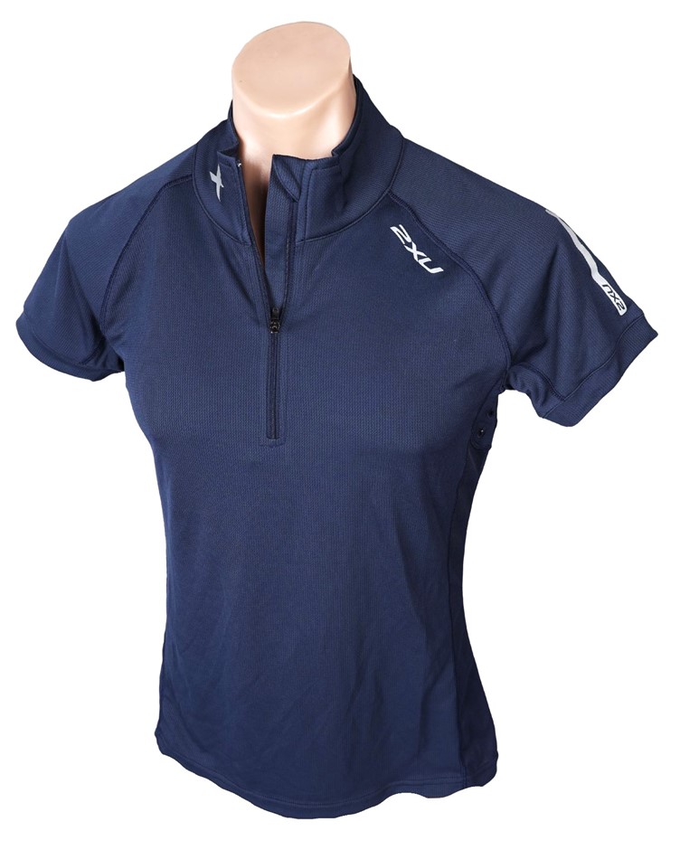3 x 2XU Women's Performance Polo Shirt, Size 2XL, Navy/Reflective Buyers N