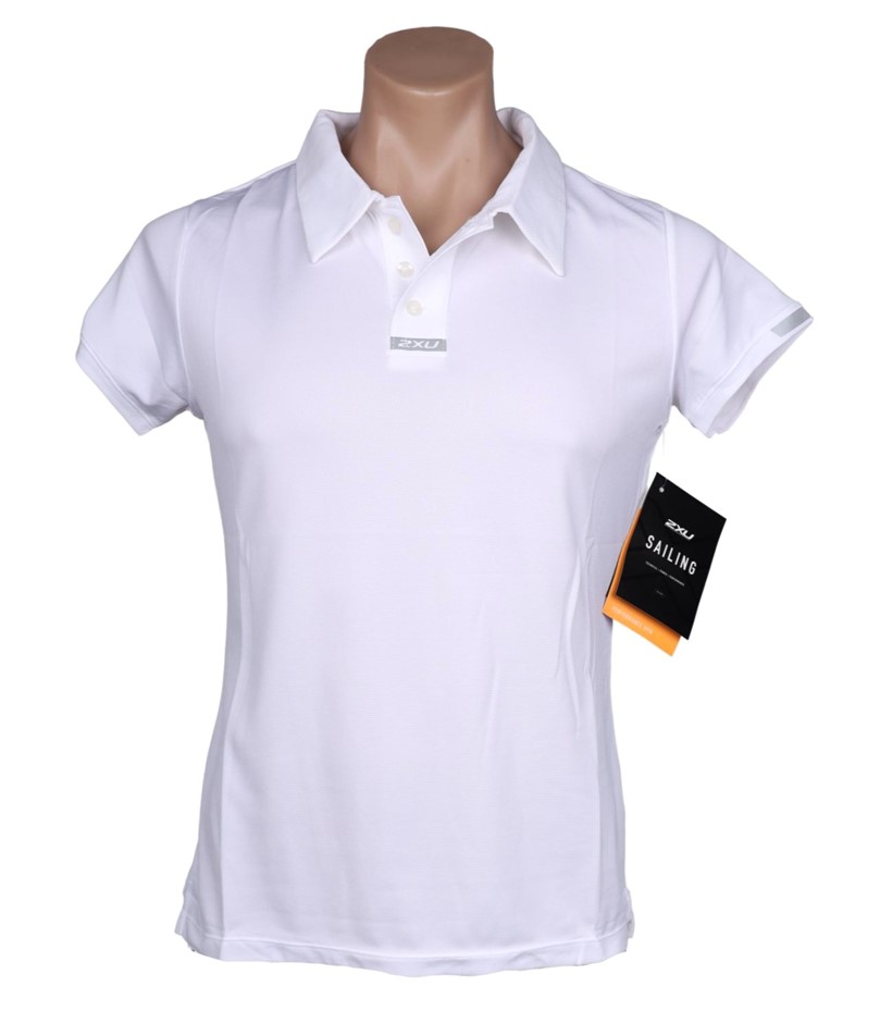 3 x 2XU Women's Performance Polo Shirt, Size XL, White/Reflective. Buyers