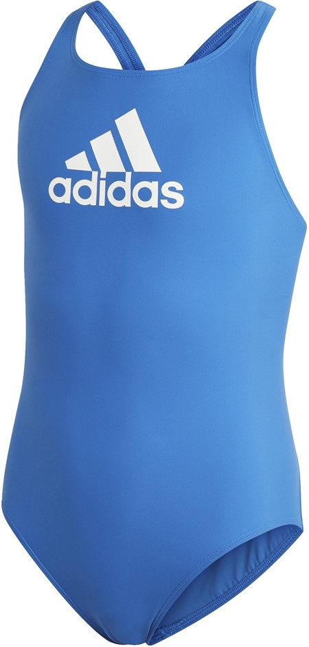 ADIDAS Girl's Large Logo One-Piece Swimsuit, Size 7-8years , Blue. Buyers