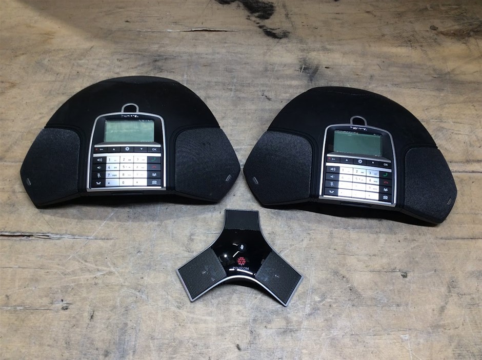 Konftel 300IP PoE Conference Phone With Polycom Microphone (Lot of 3)