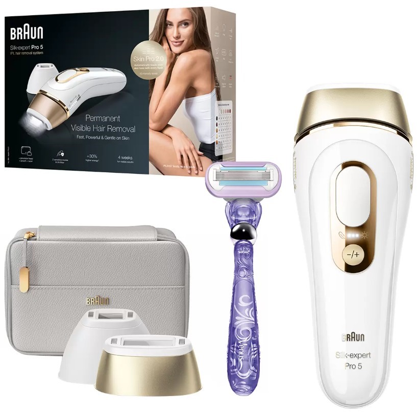 BRAUN IPL Silk Expert Pro 5 Permanent Visible Hair Removal. NB: Minor use,