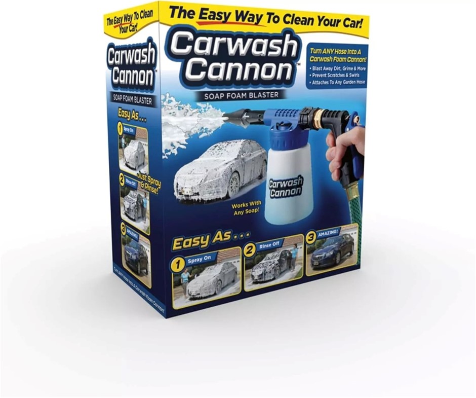2 x CARWASH CANNON Foam Blaster w/ Hose Nozzle Sprayer. NB: Minor use, not